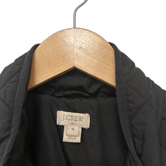 J. Crew Black Quilted Jacket Sz M - Picture 2 of 4